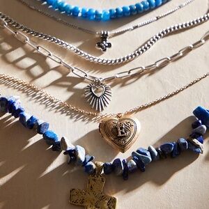 Free People Monogram Gold Locket Letters B,R,E New